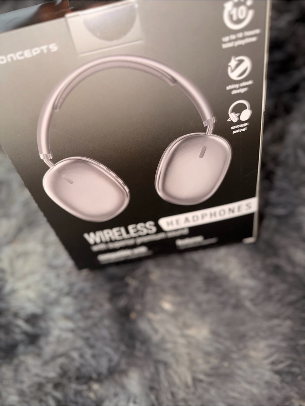 Wireless Over-Ear Headphones - Rose Gold